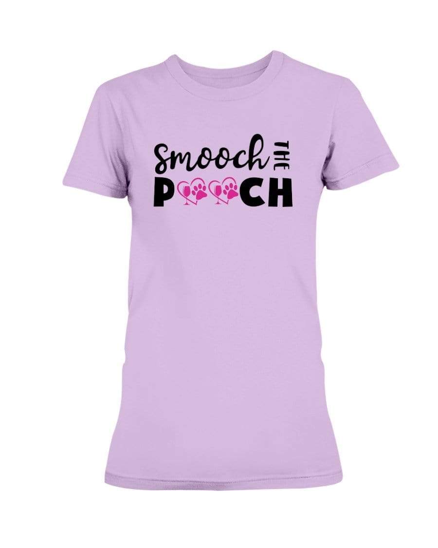 Shirts Lilac / S Winey Bitches Co "Smooch The Pooch" Ladies Missy T-Shirt WineyBitchesCo