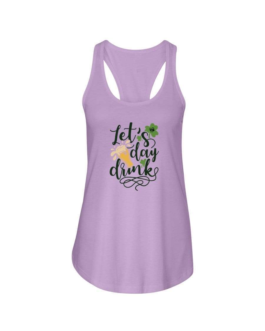 Shirts Lilac / XS Winey Bitches Co "Let's Day Drink" Ladies Racerback Tank Top* WineyBitchesCo