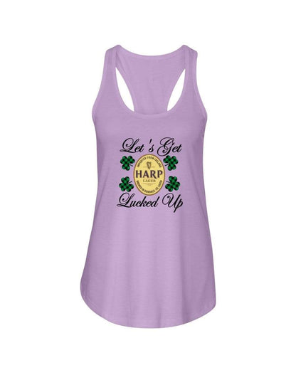 Shirts Lilac / XS Winey Bitches Co "Let's Get Lucked Up" Harp Ladies Racerback Tank Top* WineyBitchesCo