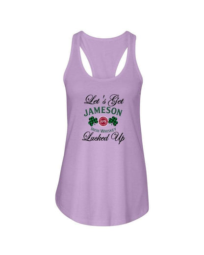Shirts Lilac / XS Winey Bitches Co "Let's Get Lucked Up" Jameson Ladies Racerback Tank Top* WineyBitchesCo