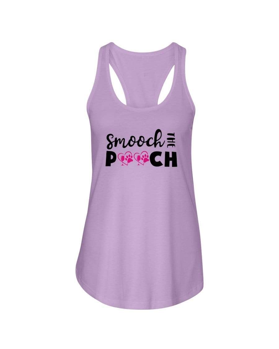 Shirts Lilac / XS Winey Bitches Co "Smooch The Pooch" Ladies Racerback Tank Top* WineyBitchesCo