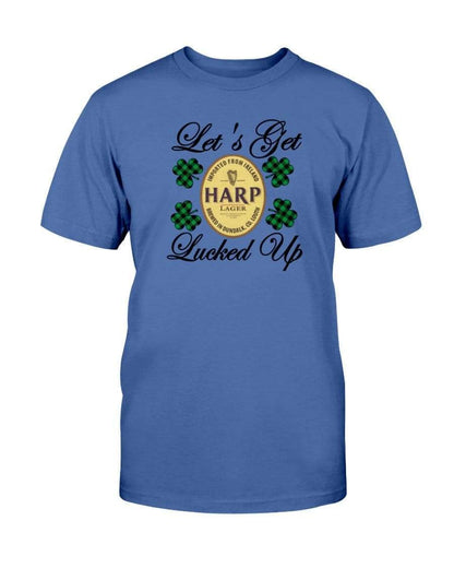 Shirts Metro Blue / S Winey Bitches Co "Let's Get Lucked Up" Harp Ultra Cotton T-Shirt WineyBitchesCo