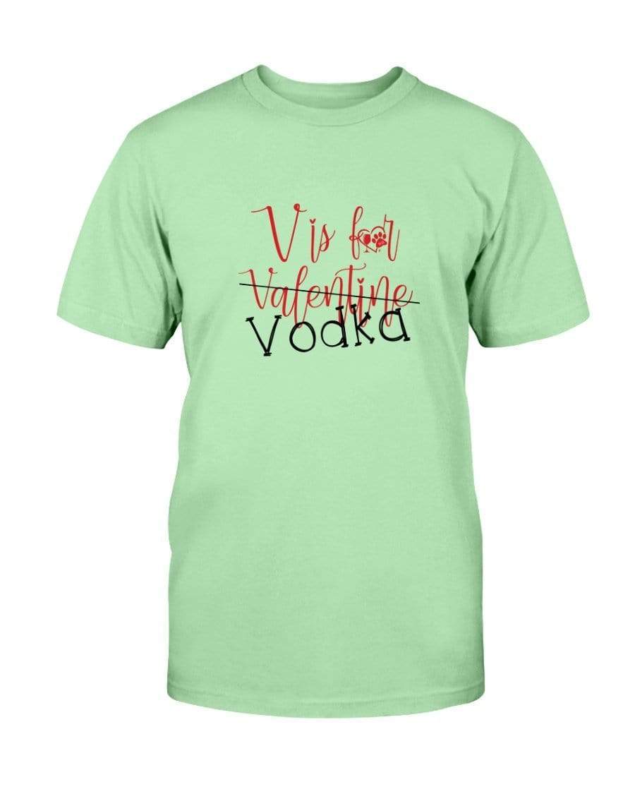 Shirts Mint Green / S Winey Bitches Co "V is for Vodka" Ultra Cotton T-Shirt WineyBitchesCo
