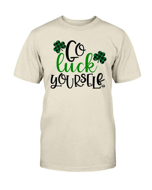 Shirts Natural / S Winey Bitches Co "Go Luck Yourself" Ultra Cotton T-Shirt WineyBitchesCo