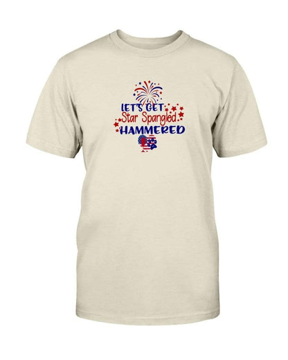Shirts Natural / S Winey Bitches Co "Lets Get Star Spangled Hammered" Ultra Cotton T-Shirt WineyBitchesCo