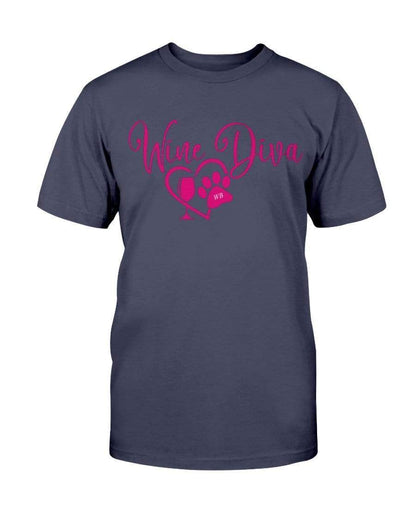 Shirts Navy / S Winey Bitches Co New "Wine Diva 2" Ultra Cotton T-Shirt WineyBitchesCo