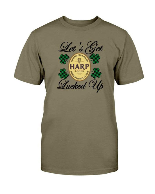 Shirts Olive / S Winey Bitches Co "Let's Get Lucked Up" Harp Ultra Cotton T-Shirt WineyBitchesCo
