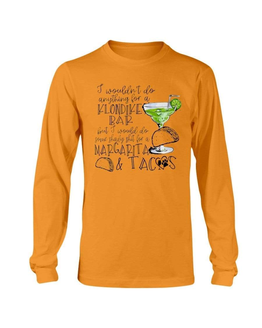Shirts Orange / S Winey Bitches Co Margaritas and Tacos Long Sleeve T-Shirt WineyBitchesCo