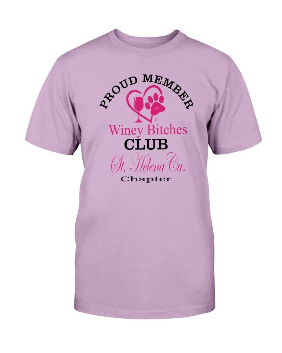 Shirts Orchid / S Winey Bitches Club-Proud Member- St. Helena Ca Chapter Ultra Cotton T-Shirt WineyBitchesCo