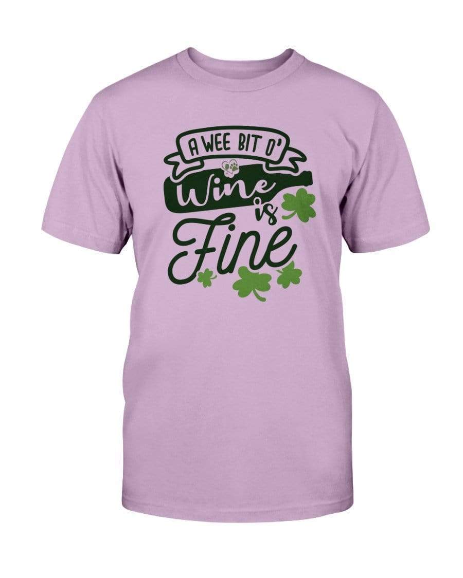 Shirts Orchid / S Winey Bitches Co "A Wee Bit O' Wine Is Fine" Ultra Cotton T-Shirt WineyBitchesCo
