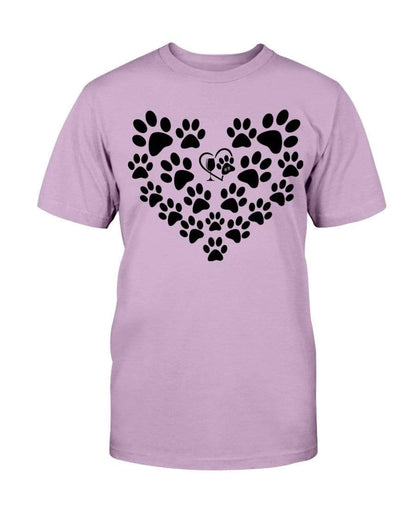 Shirts Orchid / S Winey Bitches Co Heart Paws (Black) Ultra Cotton T-Shirt WineyBitchesCo