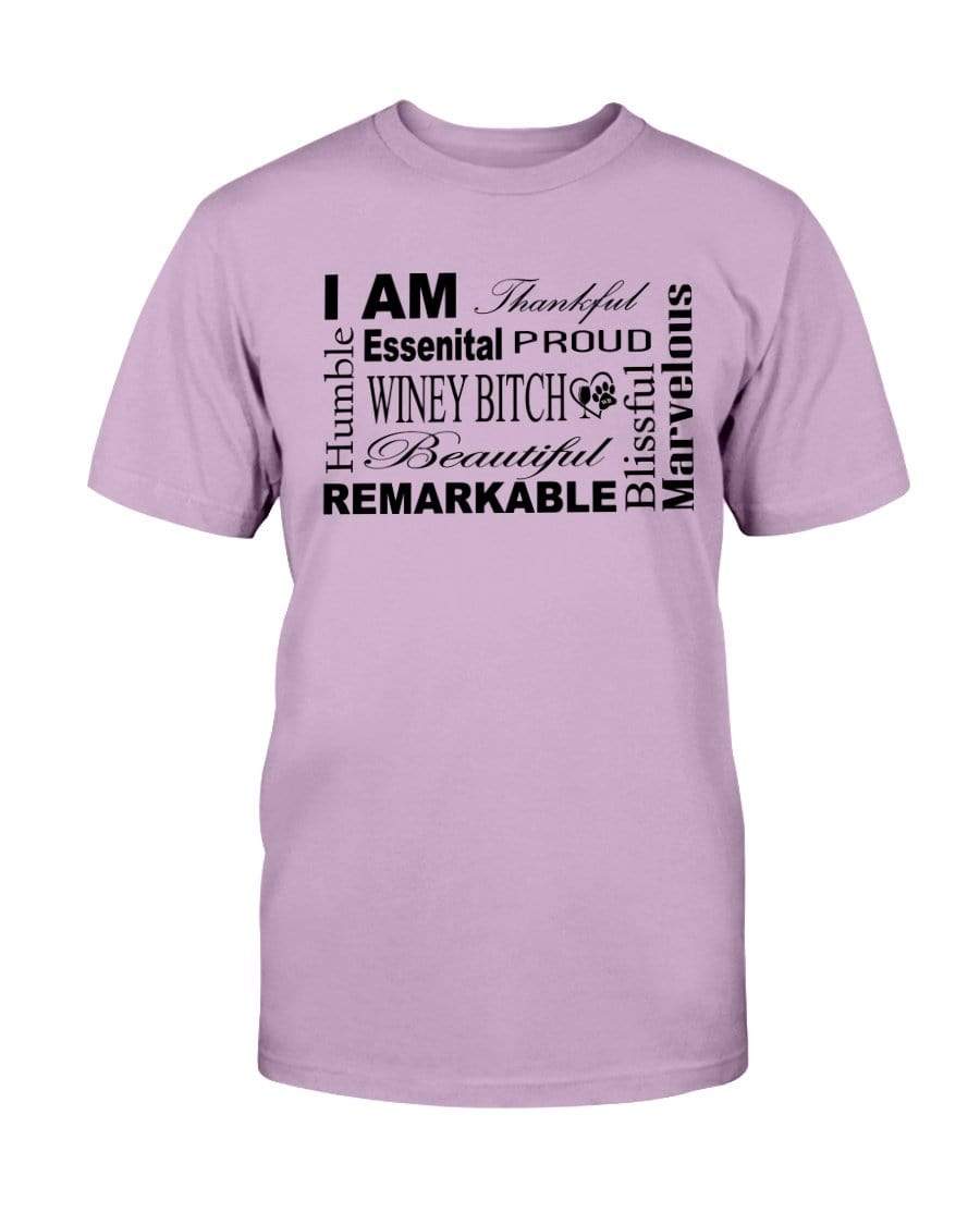 Shirts Orchid / S Winey Bitches Co "I Am Proud" Black Lettering- Ultra Cotton T-Shirt WineyBitchesCo