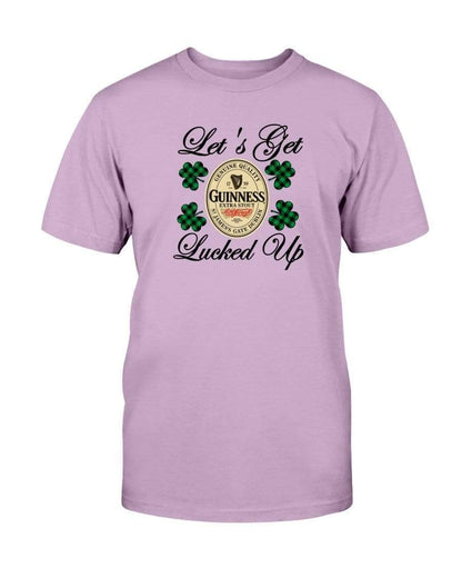 Shirts Orchid / S Winey Bitches Co "Let's Get Lucked Up" Guinness Ultra Cotton T-Shirt WineyBitchesCo