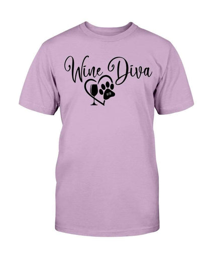 Shirts Orchid / S Winey Bitches Co New "Wine Diva 2" Ultra Cotton T-Shirt WineyBitchesCo