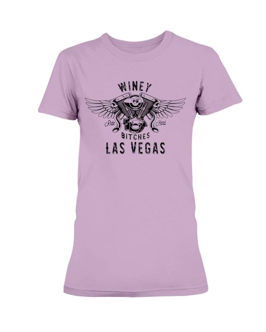 Shirts Orchid / XS Winey Bitches Co "Ride Hard Las Vegas" Ultra Ladies T-Shirt-Blk Ltrs WineyBitchesCo