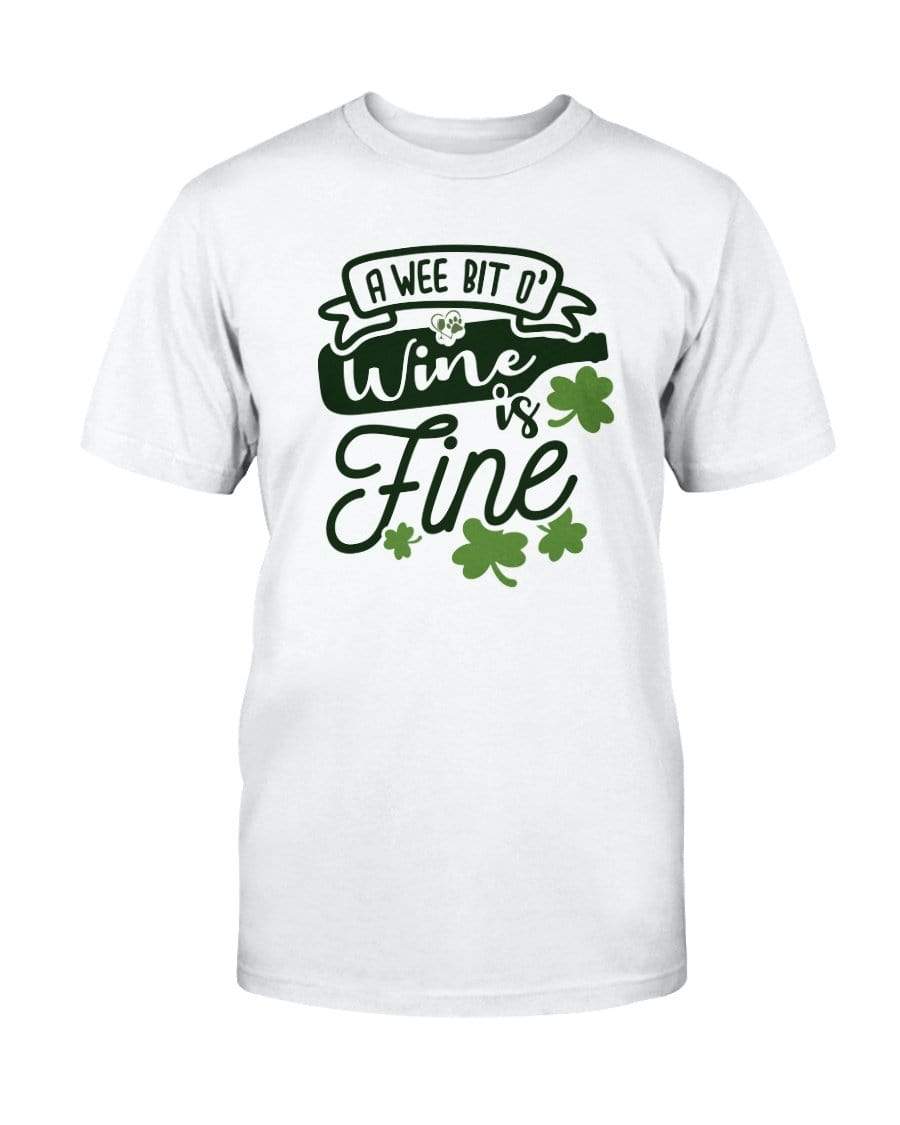 Shirts Prepared For Dye / S Winey Bitches Co "A Wee Bit O' Wine Is Fine" Ultra Cotton T-Shirt WineyBitchesCo