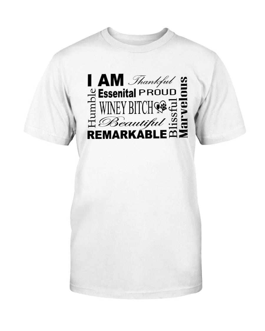 Shirts Prepared For Dye / S Winey Bitches Co "I Am Proud" Black Lettering- Ultra Cotton T-Shirt WineyBitchesCo