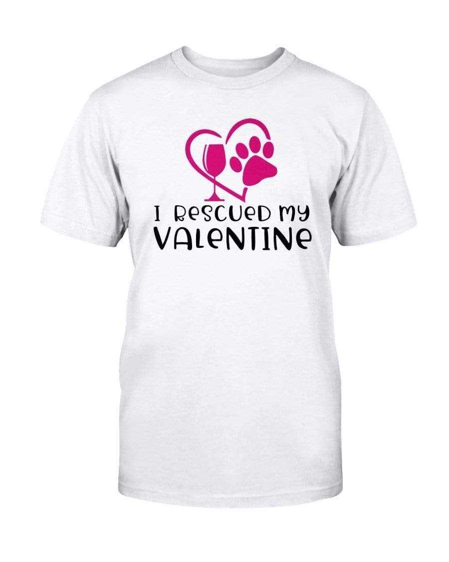 Shirts Prepared For Dye / S Winey Bitches Co "I Rescued My Valentine" Ultra Cotton T-Shirt WineyBitchesCo