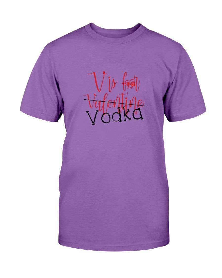 Shirts Purple / S Winey Bitches Co "V is for Vodka" Ultra Cotton T-Shirt WineyBitchesCo