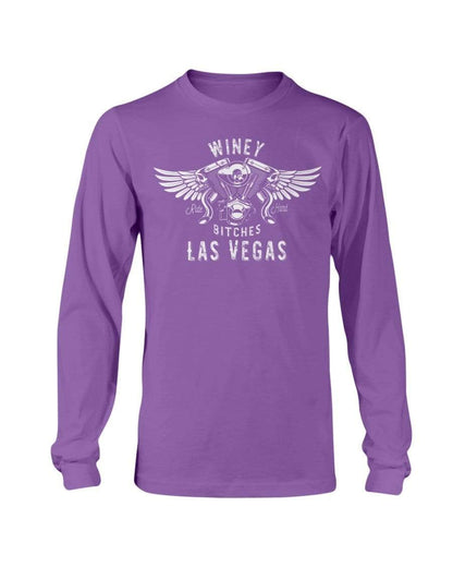 Shirts Purple / S Winey Bitches "Ride Hard Las Vegas" Long Sleeve T-Shirt WineyBitchesCo