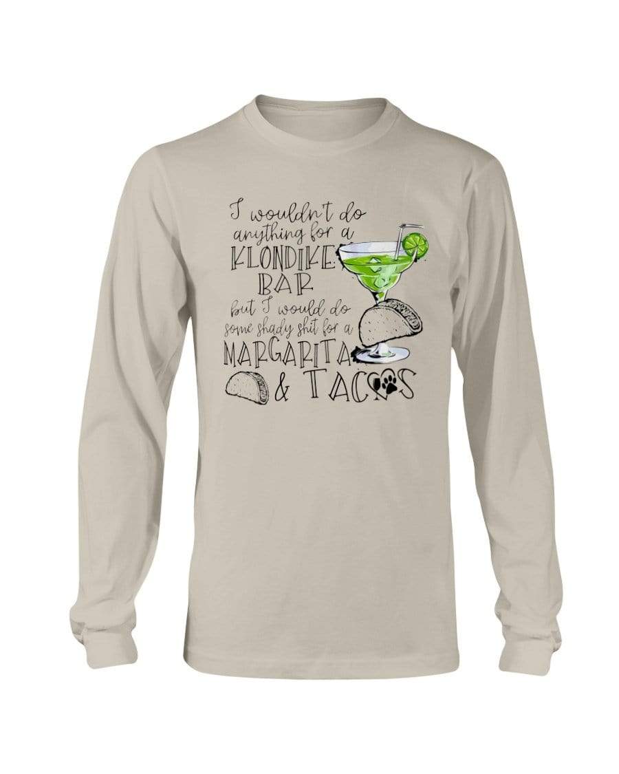 Shirts Sand / S Winey Bitches Co Margaritas and Tacos Long Sleeve T-Shirt WineyBitchesCo
