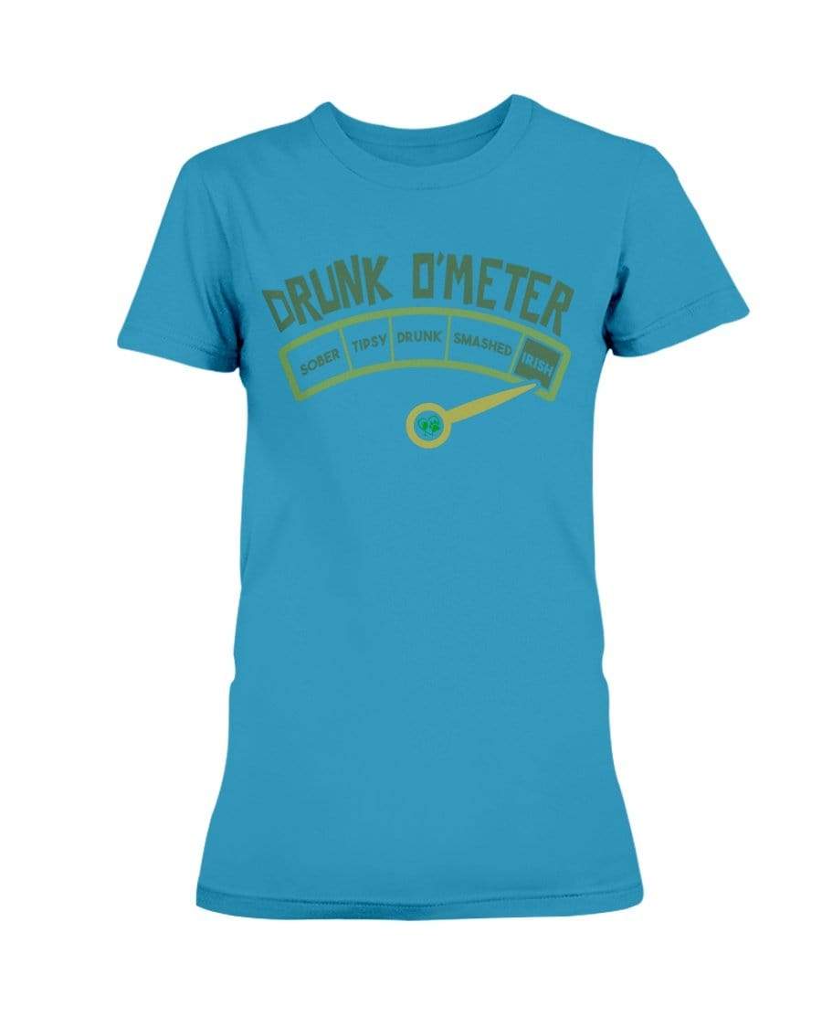 Shirts Sapphire / S Winey Bitches Co "Drunk O'Meter" Ladies Missy T-Shirt WineyBitchesCo