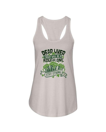 Shirts Silver / XS Winey Bitches Co "Dear Liver Todays A Rough One, Stay Strong" Ladies Racerback Tank* WineyBitchesCo