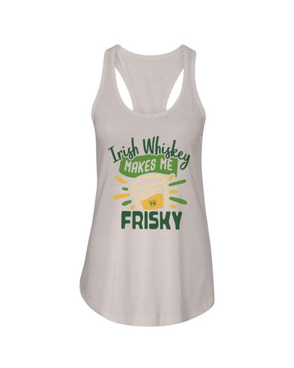 Shirts Silver / XS Winey Bitches Co  "Irish Whiskey Makes Me Frisky" Ladies Racerback Tank Top* WineyBitchesCo