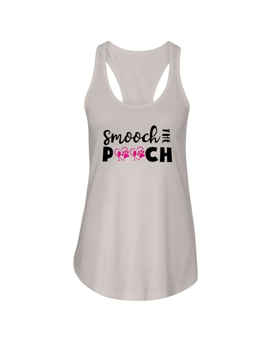 Shirts Silver / XS Winey Bitches Co "Smooch The Pooch" Ladies Racerback Tank Top* WineyBitchesCo