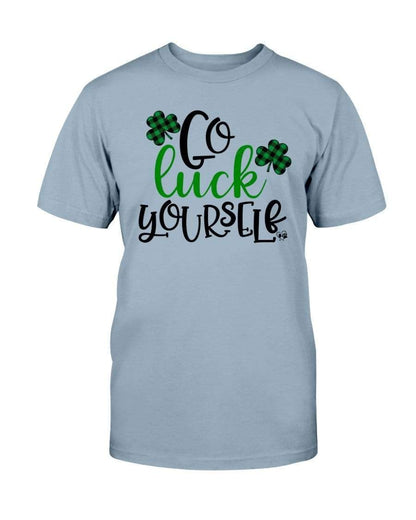 Shirts Stone Blue / S Winey Bitches Co "Go Luck Yourself" Ultra Cotton T-Shirt WineyBitchesCo