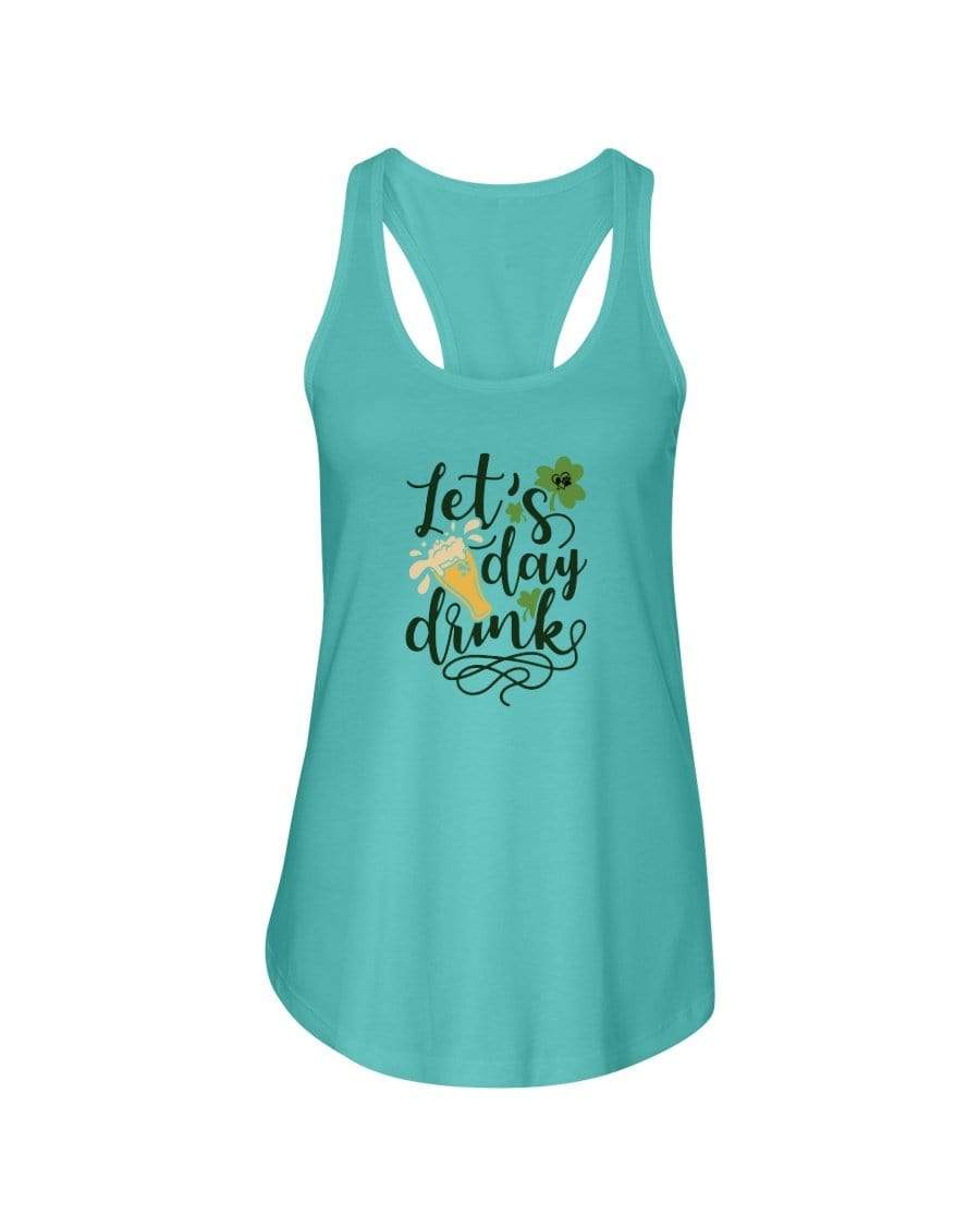 Shirts Tahiti Blue / XS Winey Bitches Co "Let's Day Drink" Ladies Racerback Tank Top* WineyBitchesCo