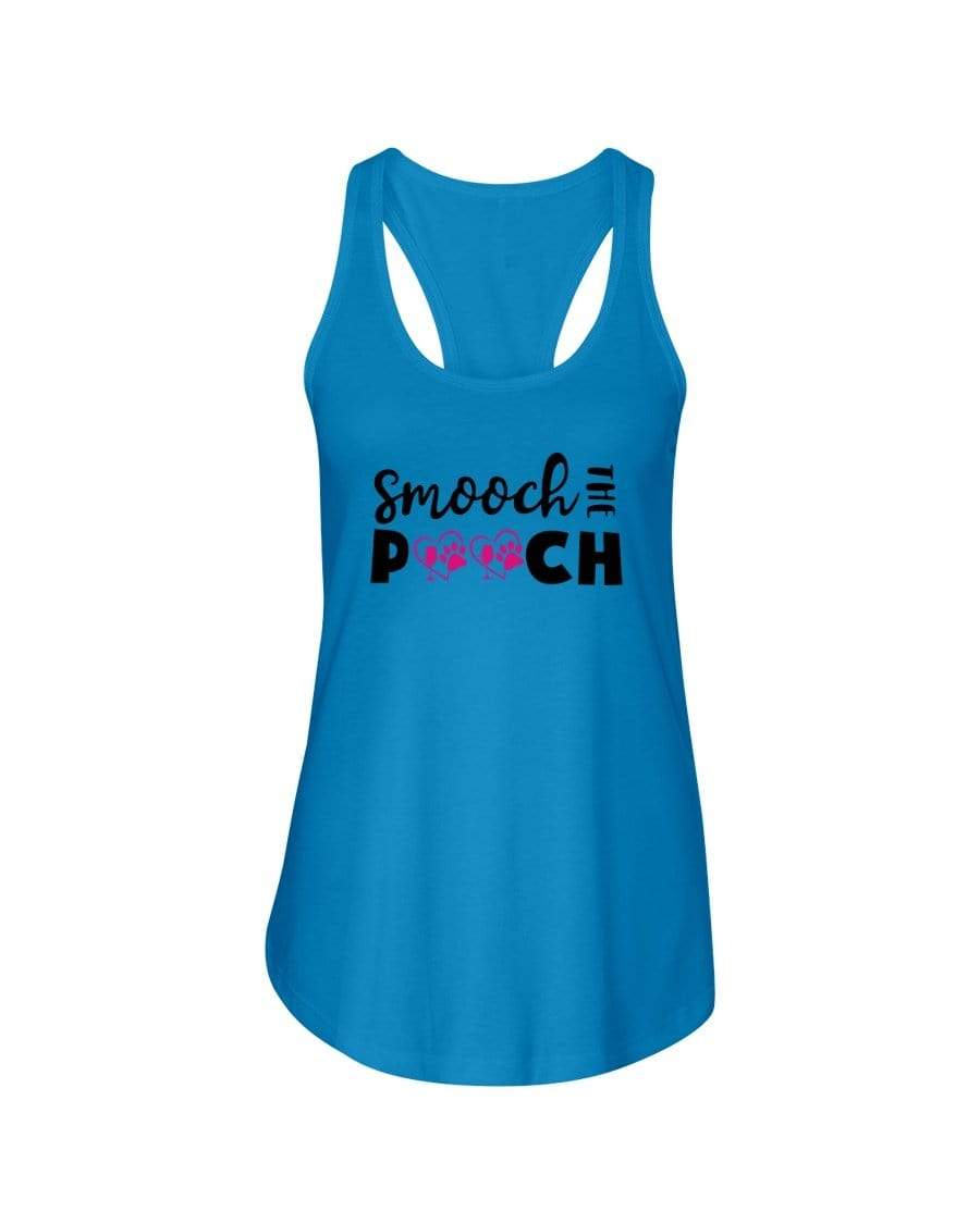 Shirts Turquoise / XS Winey Bitches Co "Smooch The Pooch" Ladies Racerback Tank Top* WineyBitchesCo