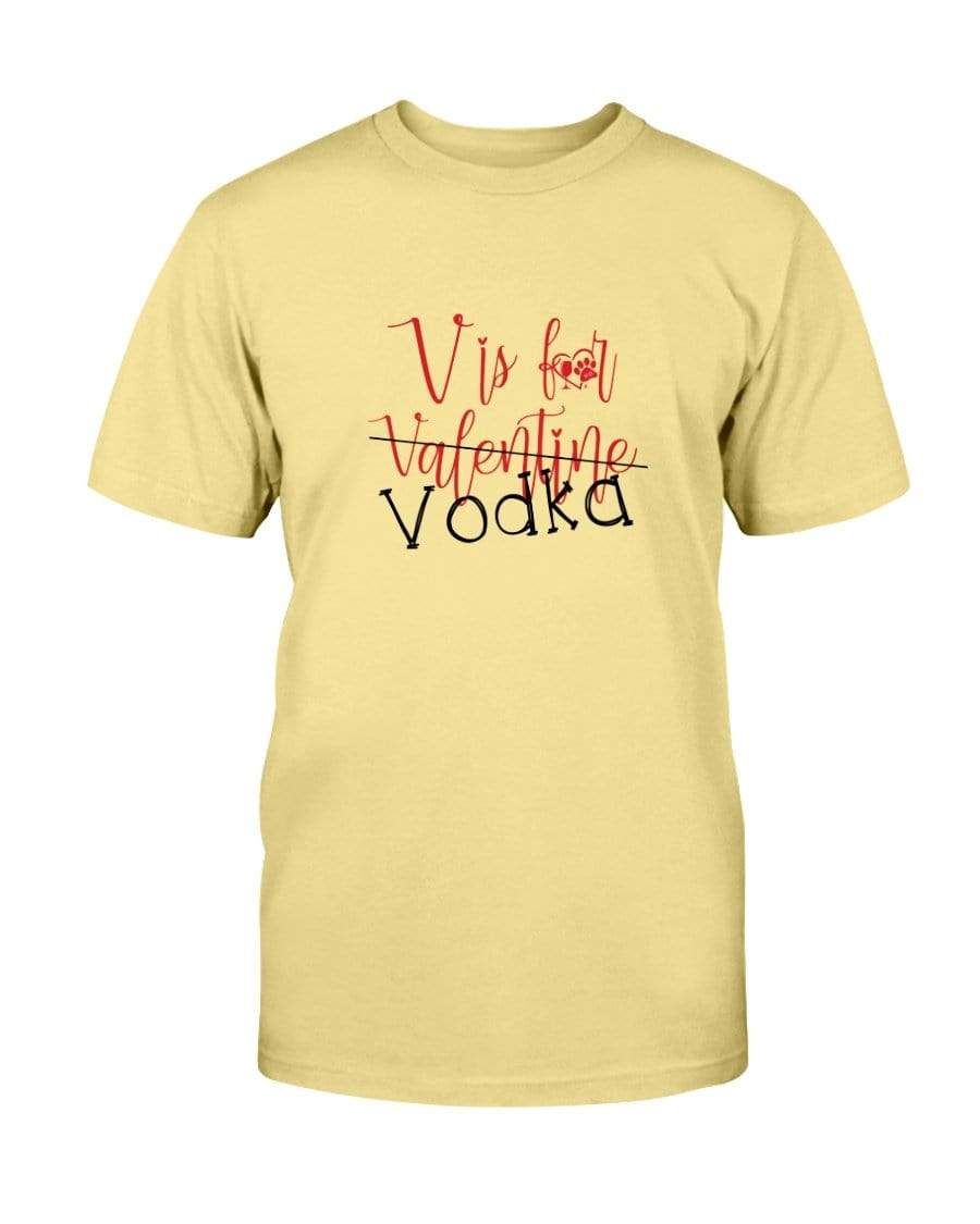 Shirts Vegas Gold / S Winey Bitches Co "V is for Vodka" Ultra Cotton T-Shirt WineyBitchesCo