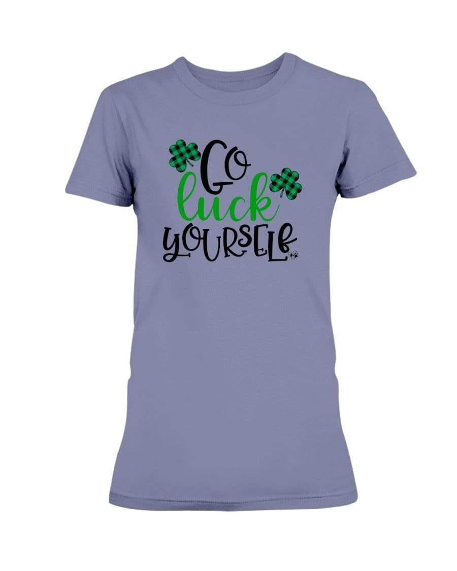 Shirts Violet / S Winey Bitches Co "Go Luck Yourself" Ladies Missy T-Shirt WineyBitchesCo