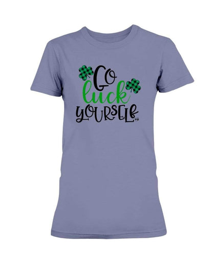Shirts Violet / S Winey Bitches Co "Go Luck Yourself" Ladies Missy T-Shirt WineyBitchesCo