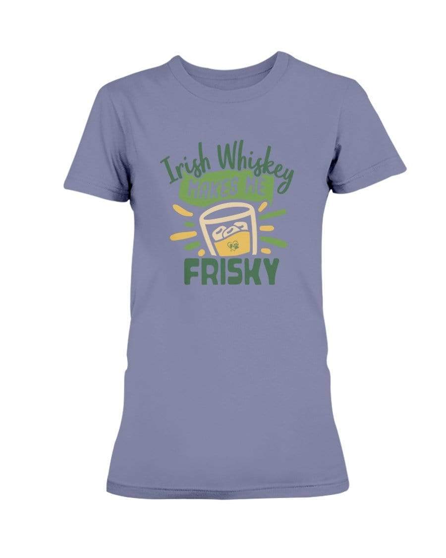 Shirts Violet / S Winey Bitches Co "Irish Whiskey Makes Me Frisky" Ladies Missy T-Shirt WineyBitchesCo