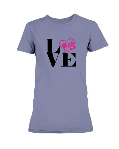 Shirts Violet / S Winey Bitches Co "Love Squared" Ladies Missy T-Shirt WineyBitchesCo