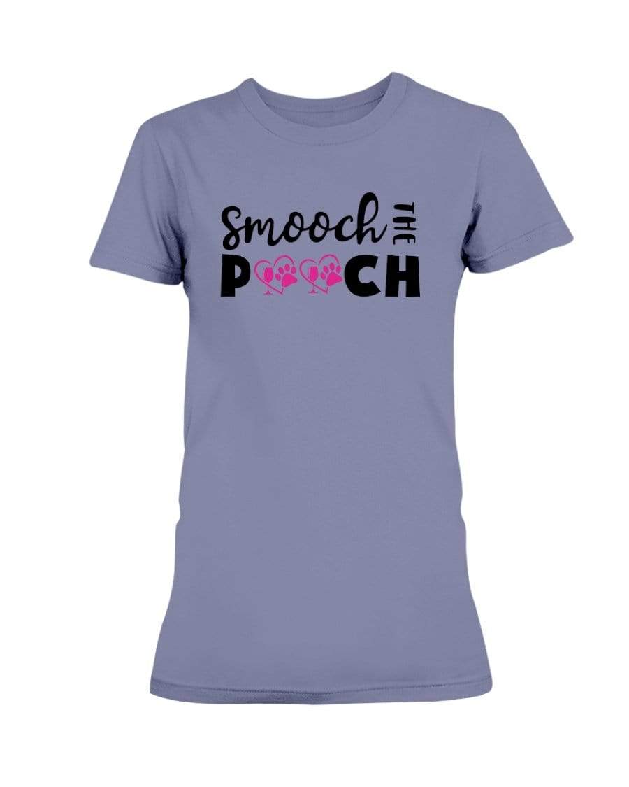 Shirts Violet / S Winey Bitches Co "Smooch The Pooch" Ladies Missy T-Shirt WineyBitchesCo