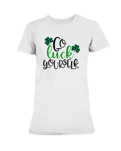 Shirts White / S Winey Bitches Co "Go Luck Yourself" Ladies Missy T-Shirt WineyBitchesCo