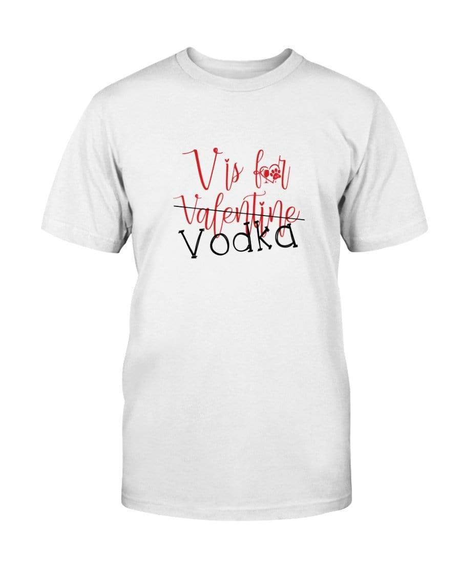 Shirts White / S Winey Bitches Co "V is for Vodka" Ultra Cotton T-Shirt WineyBitchesCo