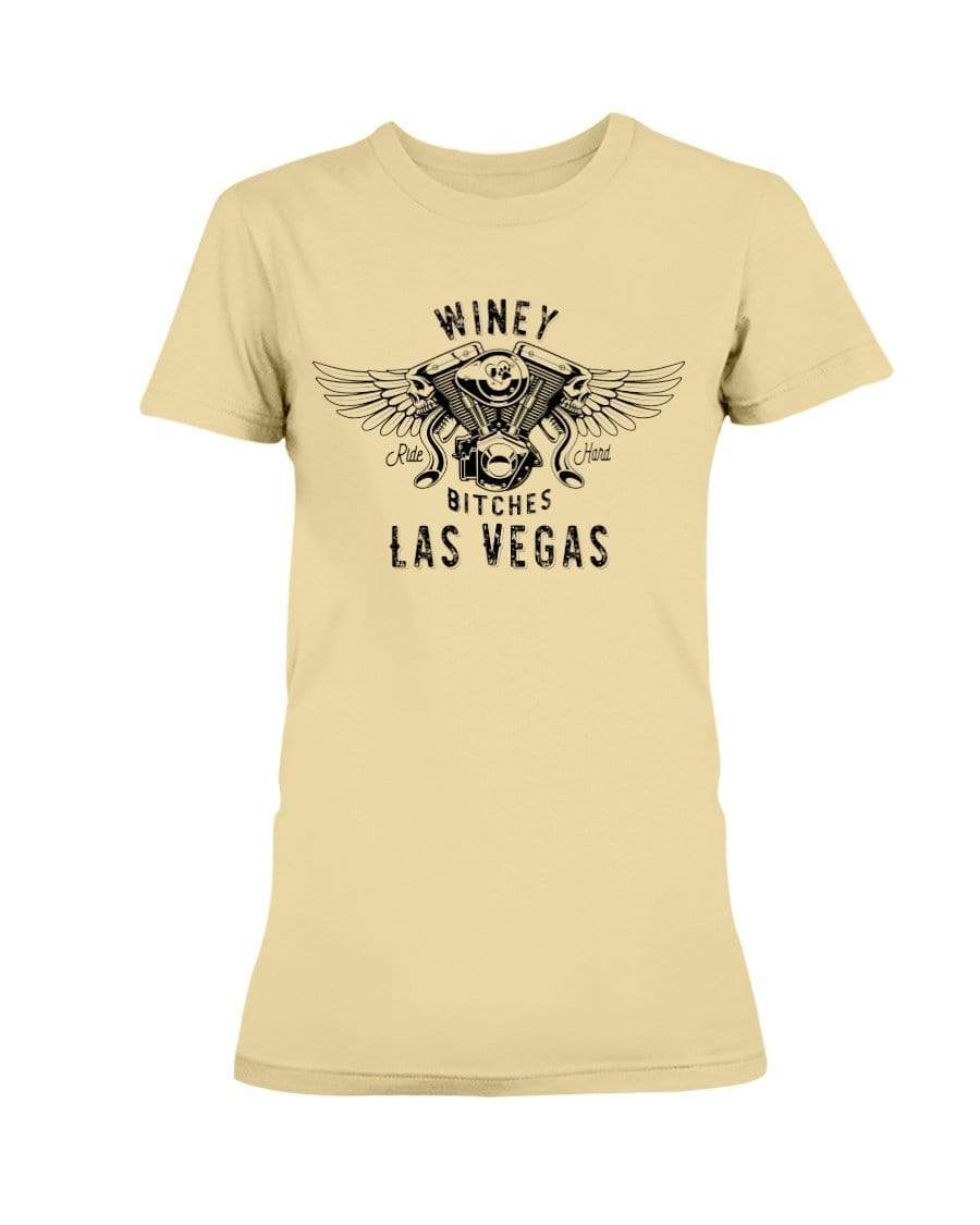 Shirts Yellow Haze / XS Winey Bitches Co "Ride Hard Las Vegas" Ultra Ladies T-Shirt-Blk Ltrs WineyBitchesCo