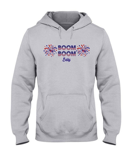 Sweatshirts Ash / S Winey Bitches Co "Boom Boom Baby" 50/50 Hoodie WineyBitchesCo