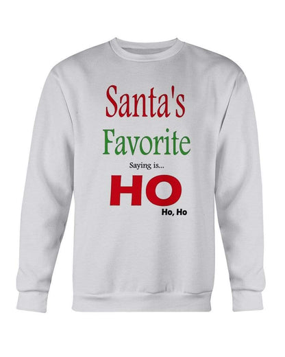 Sweatshirts Ash / S Winey Bitches Co "Santa's Favorite Saying" Sweatshirt - Crew WineyBitchesCo