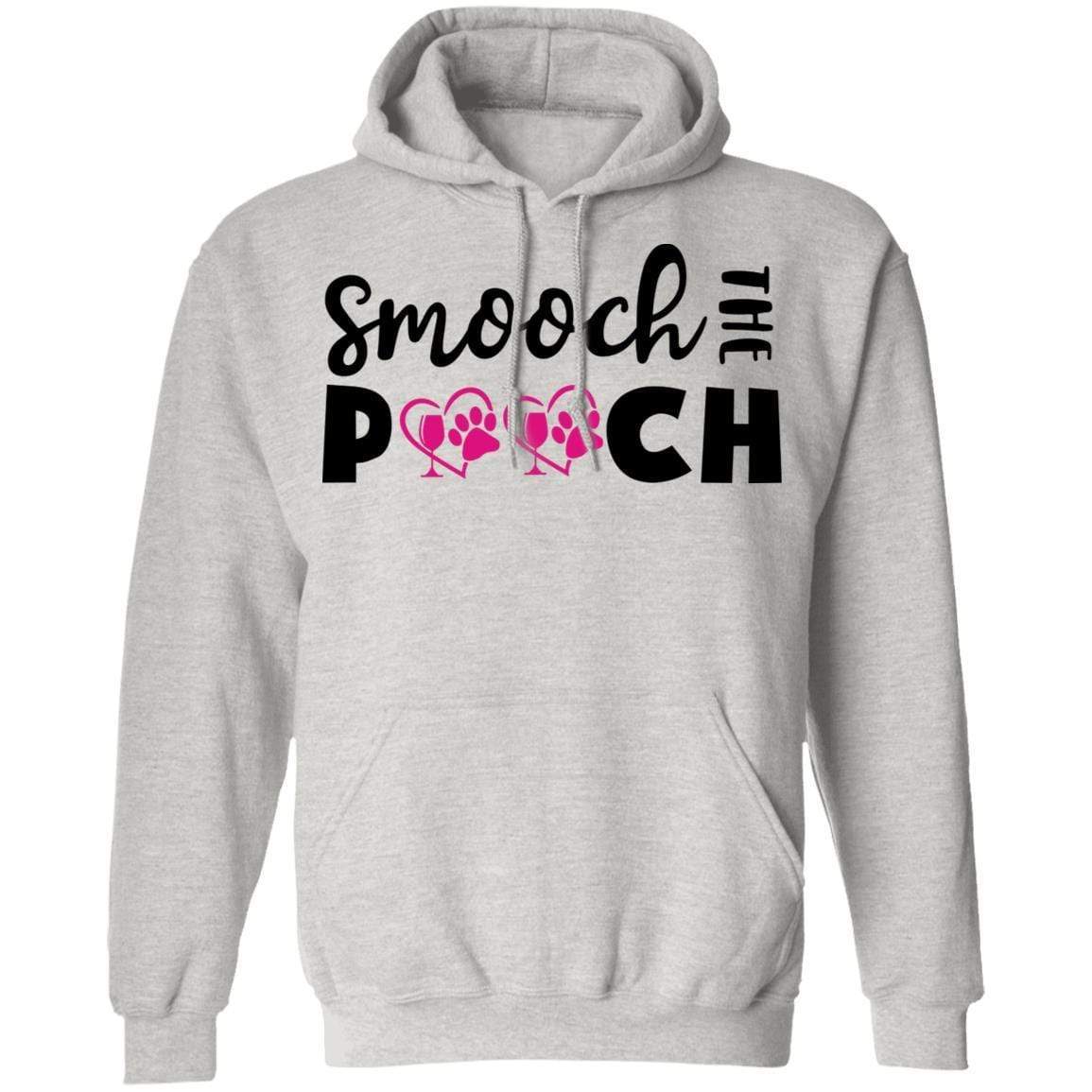 Sweatshirts Ash / S Winey Bitches Co "Smooch The Pooch" Pullover Hoodie 8 oz. WineyBitchesCo