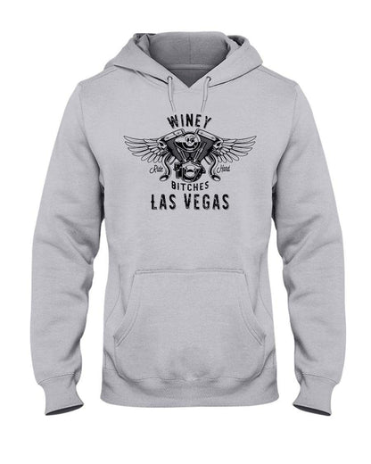 Sweatshirts Ash / S Winey Bitches "Ride Hard Las Vegas" 50/50 Hoodie WineyBitchesCo