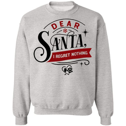 Sweatshirts Ash / S WineyBitches.Co " Dear Santa I Regret Nothing" Crewneck Pullover Sweatshirt  8 oz. WineyBitchesCo