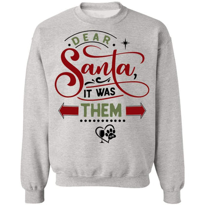 Sweatshirts Ash / S WineyBitches.Co "Dear Santa It Was Them" Crewneck Pullover Sweatshirt  8 oz. WineyBitchesCo