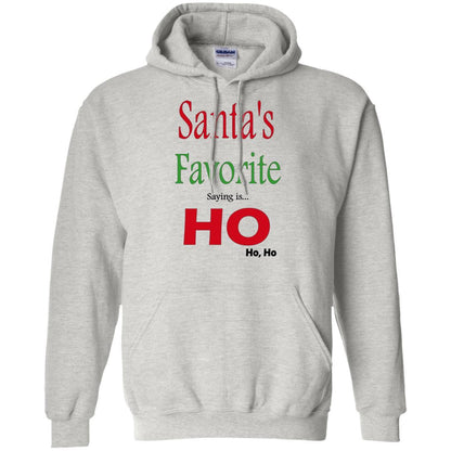 Sweatshirts Ash / S WineyBitches.co "Santas Favorite Saying" Pullover Hoodie WineyBitchesCo