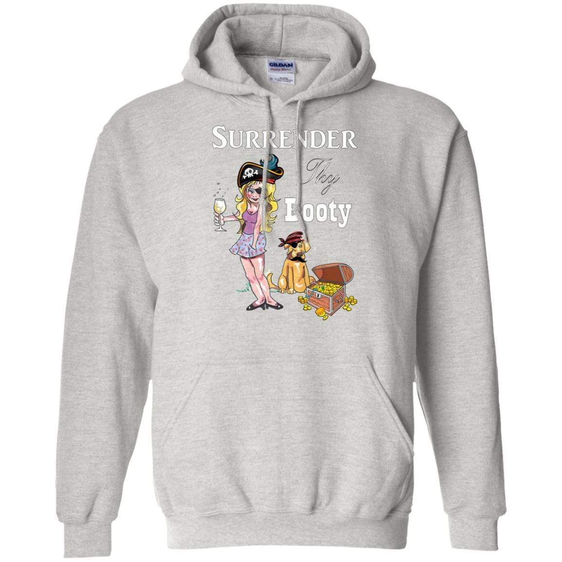 Sweatshirts Ash / S WineyBitches.Co Surrender Thy Booty Pullover Hoodie 8 oz. WineyBitchesCo