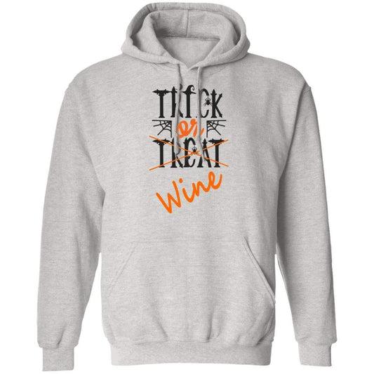 Sweatshirts Ash / S WineyBitches.Co "Trick Or Wine" Halloween Pullover Hoodie 8 oz. WineyBitchesCo